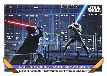 2023 Topps Throwback Thursday Star Wars #80 Luke Skywalker vs Darth Vader Front