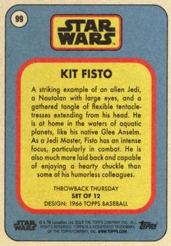 2023 Topps Throwback Thursday Star Wars #99 Kit Fisto Back
