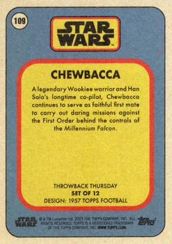 2023 Topps Throwback Thursday Star Wars #109 Chewbacca Back