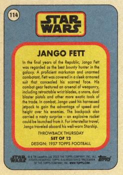 2023 Topps Throwback Thursday Star Wars #114 Jango Fett Back