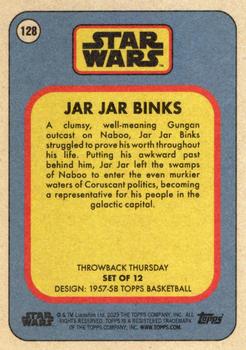 2023 Topps Throwback Thursday Star Wars #128 Jar Jar Binks Back