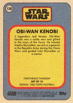 2023 Topps Throwback Thursday Star Wars #138 Obi-Wan Kenobi Back