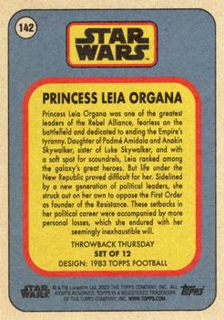 2023 Topps Throwback Thursday Star Wars #142 Princess Leia Organa Back