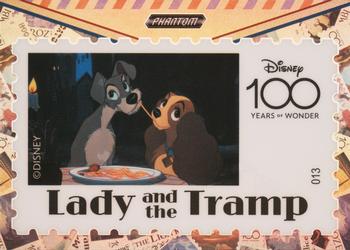 2023 Kakawow Phantom Disney 100 Years Of Wonder - Anniversary World Stamp #PD-AW-13 Lady and the Tramp Front