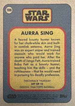 2023 Topps Throwback Thursday Star Wars - Gold #106 Aurra Sing Back