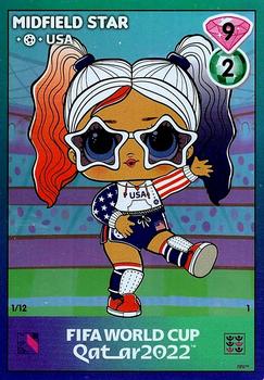 2022 LOL Surprise x FIFA World Cup Qatar Cards #1 Midfield Star USA Front