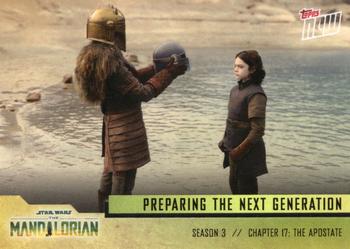 2023 Topps Now Star Wars: The Mandalorian Season 3 #1 Preparing the Next Generation Front