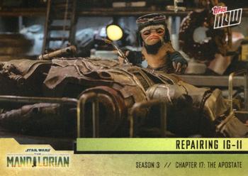 2023 Topps Now Star Wars: The Mandalorian Season 3 #4 Repairing IG-11 Front