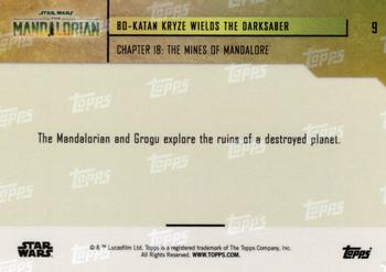 2023 Topps Now Star Wars: The Mandalorian Season 3 #9 Bo-Katan Kryze Wields the Darksaber Back