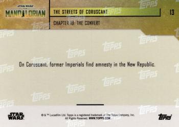 2023 Topps Now Star Wars: The Mandalorian Season 3 #13 The Streets of Coruscant Back