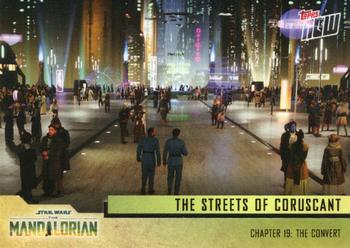 2023 Topps Now Star Wars: The Mandalorian Season 3 #13 The Streets of Coruscant Front
