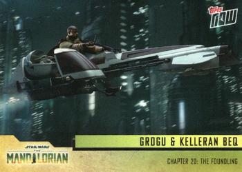 2023 Topps Now Star Wars: The Mandalorian Season 3 #18 Grogu & Kelleran Beq Front