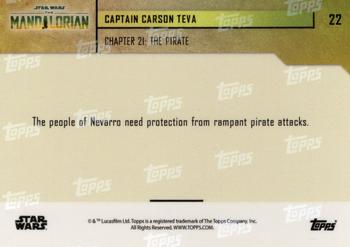 2023 Topps Now Star Wars: The Mandalorian Season 3 #22 Captain Carson Teva Back