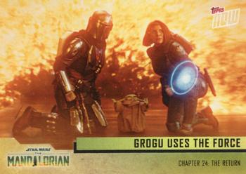 2023 Topps Now Star Wars: The Mandalorian Season 3 #38 Grogu Uses the Force Front