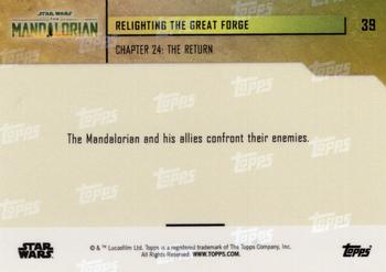 2023 Topps Now Star Wars: The Mandalorian Season 3 #39 Relighting the Great Forge Back