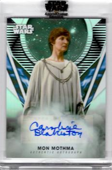 2023 Topps Star Wars Signature Series #A-CBL Caroline Blakiston Front