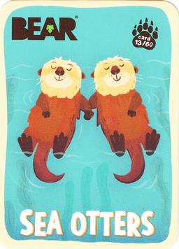 2022 Bear Amazing Animals #13 Sea Otters Front