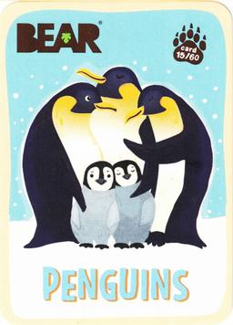 2022 Bear Amazing Animals #15 Penguins Front