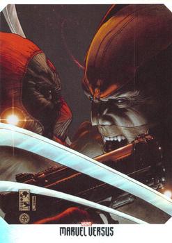 2022 Panini Marvel Versus #124 Wolverine Vs. Deadpool Front
