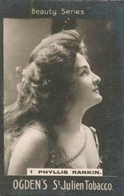 1900 Ogden’s Beauty Series #1 Phyllis Rankin Front