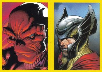 2021 Panini Marvel Versus #56 Captain America vs Red Skull / Thor vs Loki Front