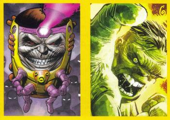 2021 Panini Marvel Versus #73 Iron Man vs M.O.D.O.K. / The Hulk vs Abomination Front