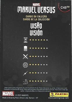2021 Panini Marvel Versus - Collectibles #C45 Vision Back