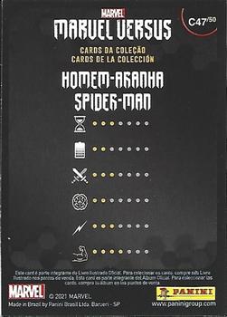 2021 Panini Marvel Versus - Collectibles #C47 Spider-Man Back