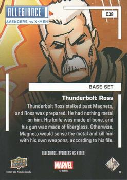 2023 Upper Deck Marvel Allegiance: Avengers vs X-Men #C38 Thunderbolt Ross Back