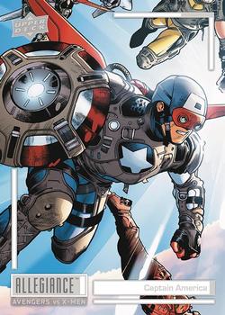 2023 Upper Deck Marvel Allegiance: Avengers vs X-Men #C47 Captain America Front
