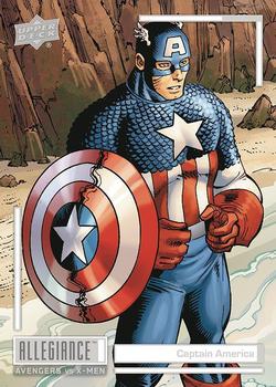 2023 Upper Deck Marvel Allegiance: Avengers vs X-Men #C72 Captain America Front