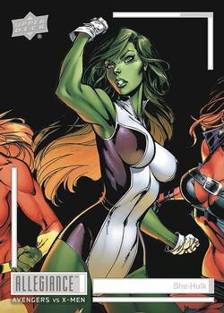 2023 Upper Deck Marvel Allegiance: Avengers vs X-Men #C86 She-Hulk Front