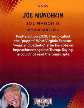 2022 Decision Midterm Madness - Trump Nicknames #NN45 Joe Manchin Back
