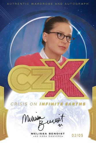 2022 Cryptozoic CZX Crisis on Infinite Earths - Oversized Autograph-Wardrobe #OS-MB1 Melissa Benoist Front
