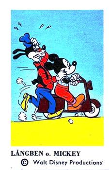 1966 Dutch Gum Disney (unnumbered copyright at bottom) #NNO Långben o. Mickey Front