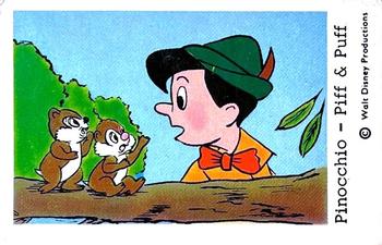 1966 Dutch Gum Disney (unnumbered copyright at bottom) #NNO Pinocchio - Piff & Puff Front