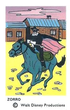 1966 Dutch Gum Disney (unnumbered copyright at bottom) #NNO Zorro Front