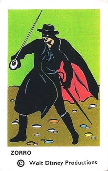 1966 Dutch Gum Disney (unnumbered copyright at bottom) #NNO Zorro Front
