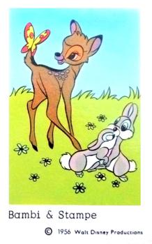 1966 Dutch Gum Disney (unnumbered copyright at bottom) #NNO Bambi & Stampe Front