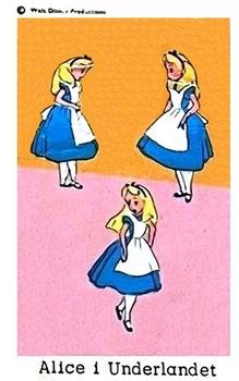 1966 Dutch Gum Disney (unnumbered, copyright at top) #NNO Alice i Underlandet Front