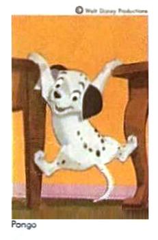 1966 Dutch Gum Disney (unnumbered, copyright at top) #NNO Pongo Front