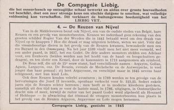 1940 Liebig De Reuzen (The Giants)(Dutch Text)(F1412, S1416) #4 De Reuzen van Nijvel Back