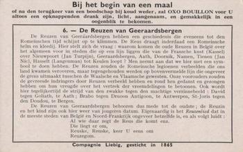 1940 Liebig De Reuzen (The Giants)(Dutch Text)(F1412, S1416) #6 De Reuzen van Geeraardsbergen Back