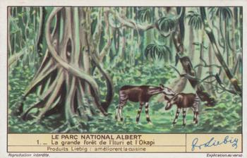 1940 Liebig Le Parc National Albert (The Albert National Park)(French Text)(F1415, S1418) #1 La grande foret de I'Ituri et I'Okapi Front