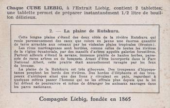 1940 Liebig Le Parc National Albert (The Albert National Park)(French Text)(F1415, S1418) #2 Le plaine de la Rutshuru Back