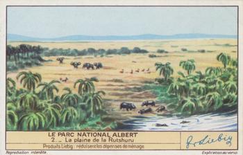 1940 Liebig Le Parc National Albert (The Albert National Park)(French Text)(F1415, S1418) #2 Le plaine de la Rutshuru Front