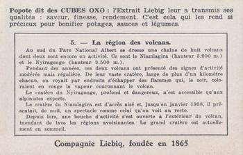 1940 Liebig Le Parc National Albert (The Albert National Park)(French Text)(F1415, S1418) #5 La region des Volcans Back