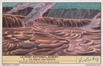 1940 Liebig Le Parc National Albert (The Albert National Park)(French Text)(F1415, S1418) #5 La region des Volcans Front