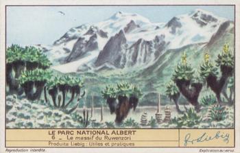 1940 Liebig Le Parc National Albert (The Albert National Park)(French Text)(F1415, S1418) #6 Le massif du Ruwenzori Front