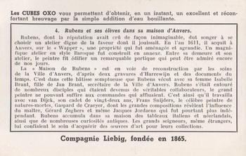 1940 Liebig La Vie De Rubens (The Life of Rubens)(French Text)(F1417, S1421) #4 Rubens et ses eleves Back